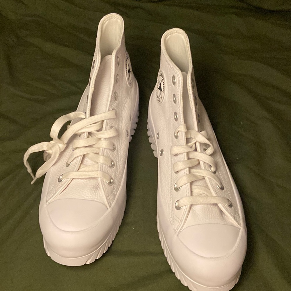 platform white converse
